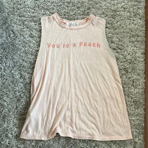 You’re a peach tank top